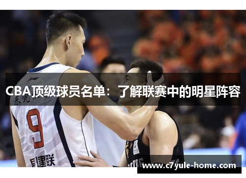 CBA顶级球员名单：了解联赛中的明星阵容