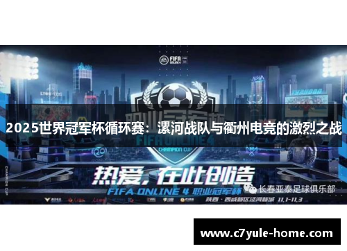 2025世界冠军杯循环赛：漯河战队与衢州电竞的激烈之战